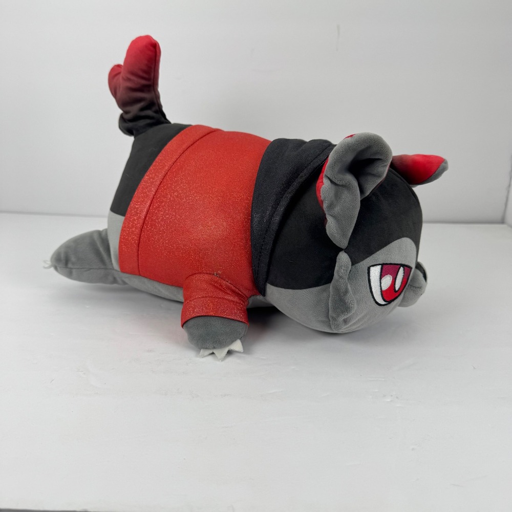 Aphmau‎ MeeMeows Plush Red Black Pierce Cat Celestial Collection 12" x 5"